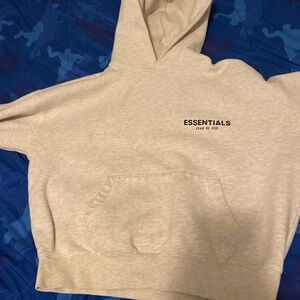 Fear of God Essentials Light Gray Sweatshirt